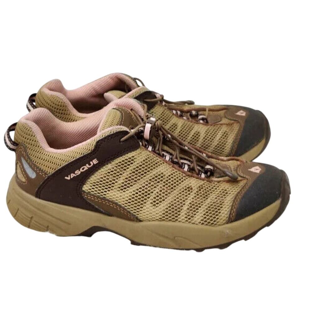 Tan and pink Hiking Shoes Size 4 Y